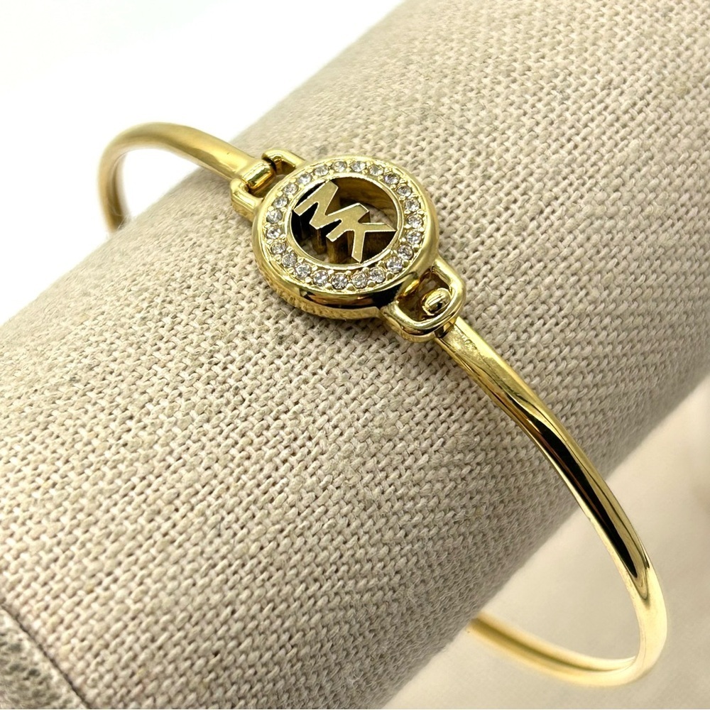 Michael Kors Logo Gold Bangle Bracelet